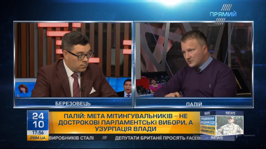 Мета організаторів мітингу під Радою не перевибори, а узурпація влади – Палій