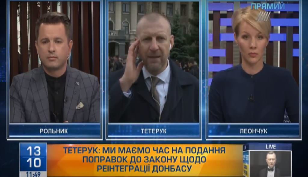 Тетерук розповів “Прямому” про підготовку до ухвалення законопроекту про реінтеграцію Донбасу