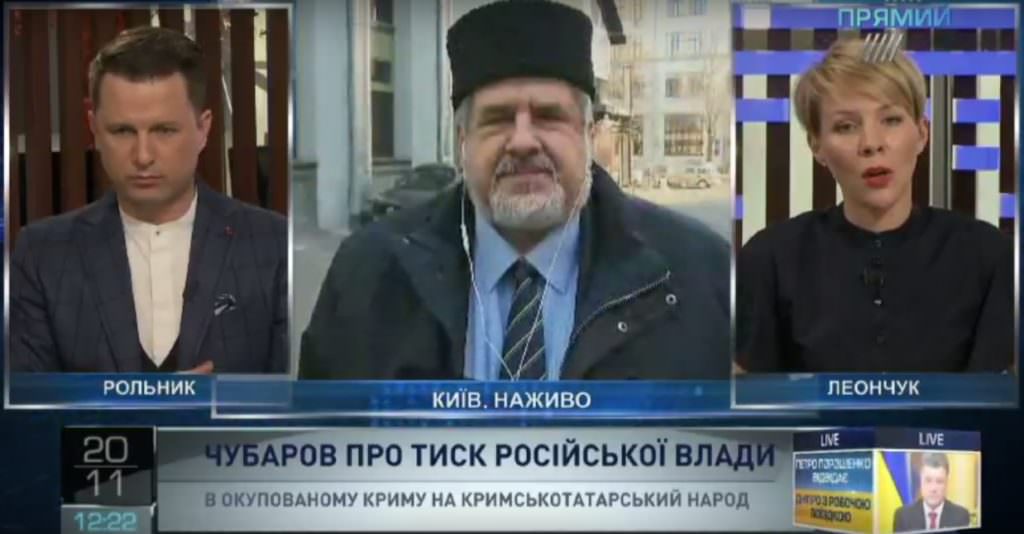 Чубаров на «Прямом»: об обысках в домах крымских татар, об обмене пленными и проект закона о реинтеграции Донбасса
