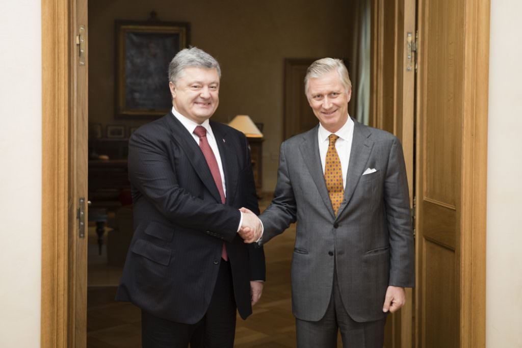 Петр Порошенко встретился с королем Бельгии Филиппом