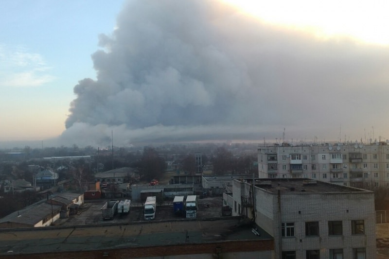 Вибухи на складі боєприпасів у Балаклії Вибухи на складі боєприпасів у Балаклії