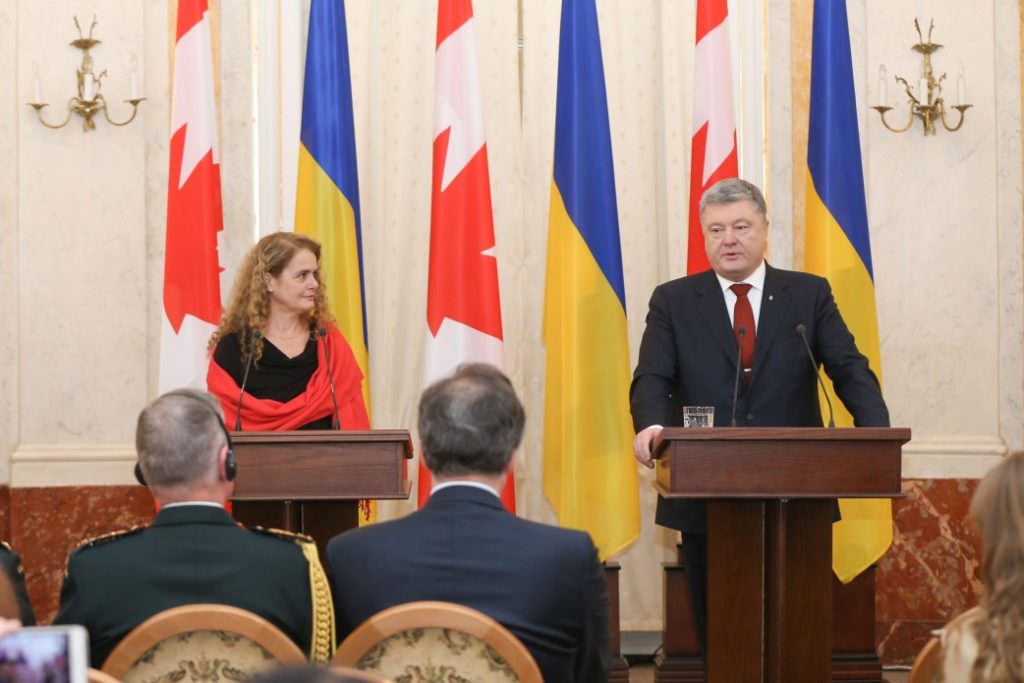Более 1,3 млн граждан Канады имеют украинское происхождение — Жюли Пайетт после встречи с Петром Порошенко