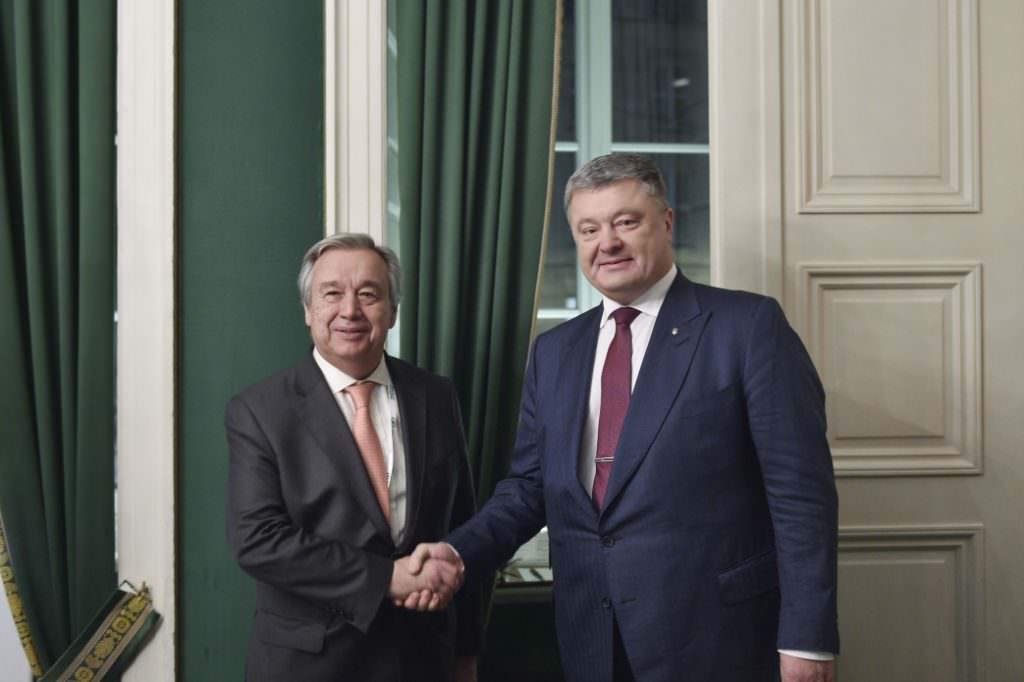 Порошенко і генсек ООН дійшли згоди щодо миротворчої місії на Донбасі