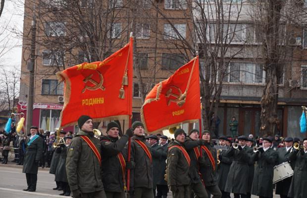 Нацгвардійці у Кривому Розі святкували визволення міста з радянською символікою