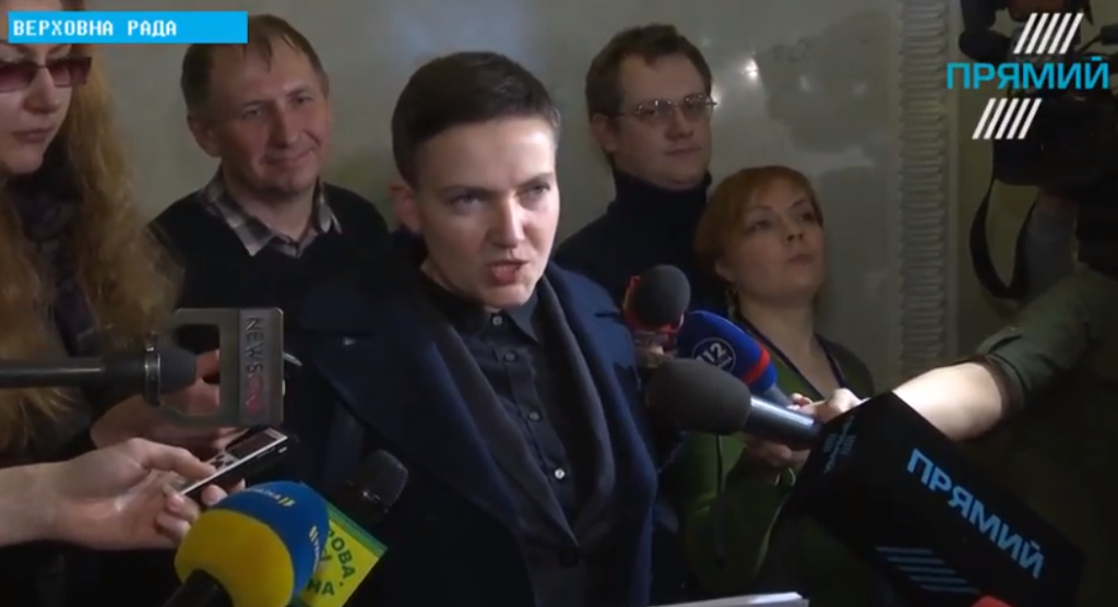 Савченко выдвинула условия своего допроса прокуратурой и СБУ