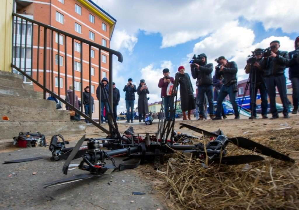 Перший безпілотник “Пошти Росії” розбився відразу після зльоту (Відео)