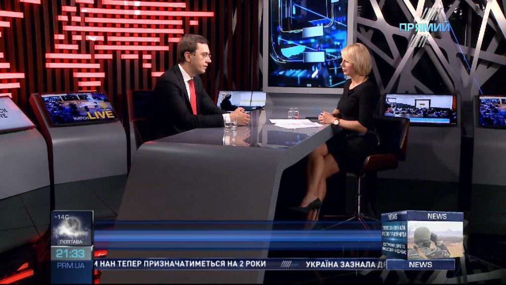 Володимир Омелян на “Прямому”: Про лоукости, платні дороги та участь у виборах