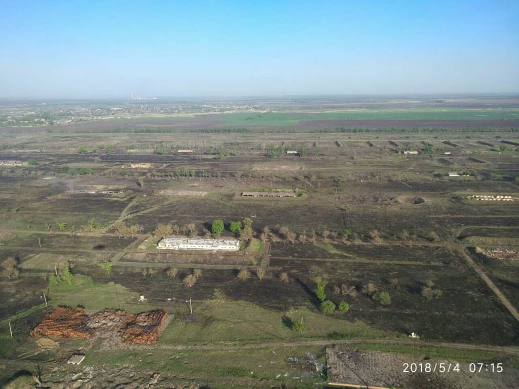 Пожежа на складі боєприпасів у Балаклії: вибухи припинилися