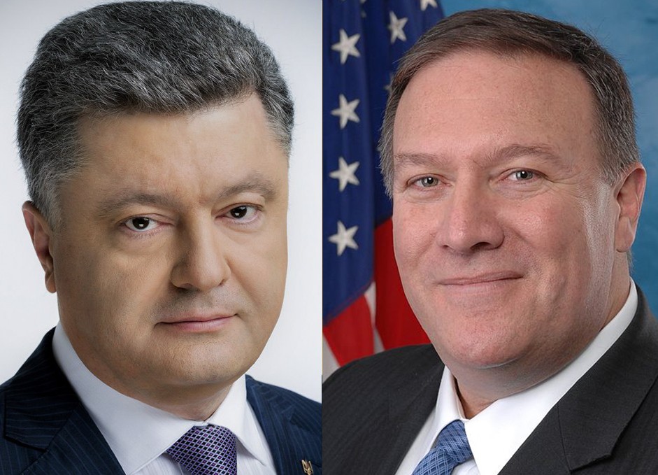 Звільнення політв’язнів, санкції проти РФ, Крим: Порошенко провів телефонну розмову з Помпео