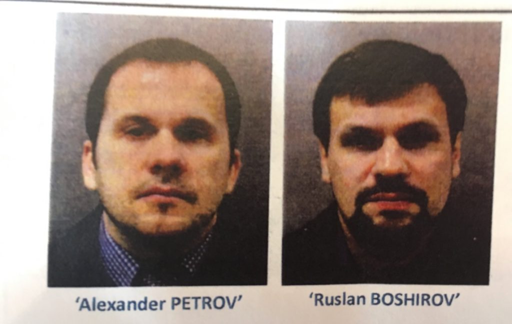 Отруєння Скрипалів: у Британії оприлюднили імена двох підозрюваних росіян