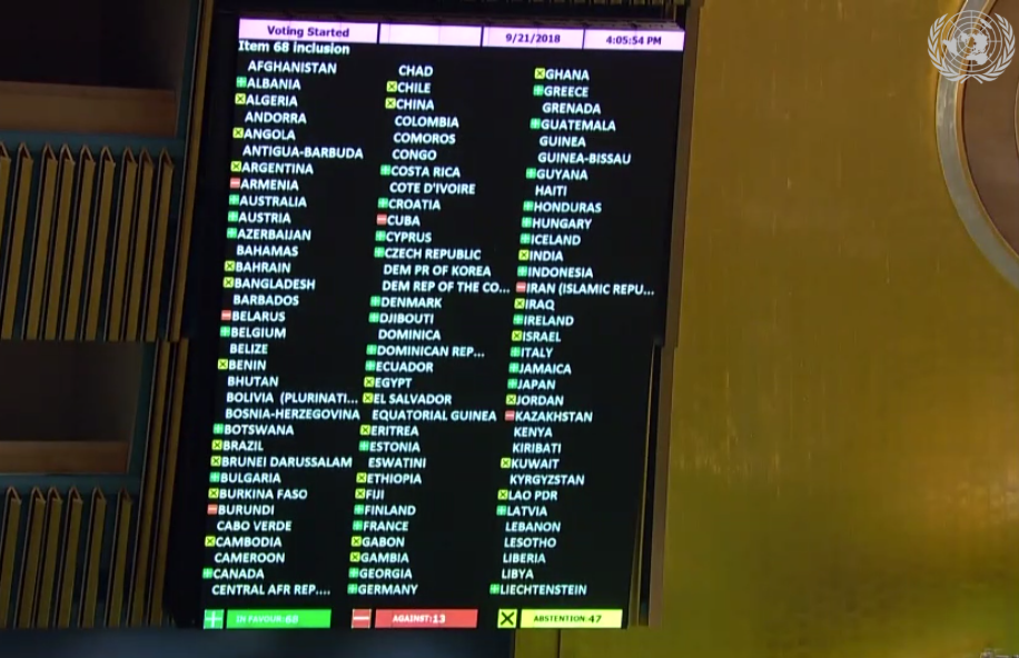 Генасамблея ООН включила у порядок денний питання про окуповані території України