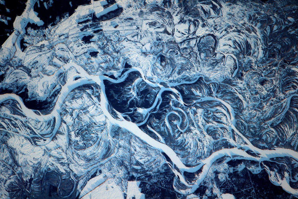 З МКС зимові пейзажі виглядають магічно: NASA опублікувало вражаюче фото Дніпра