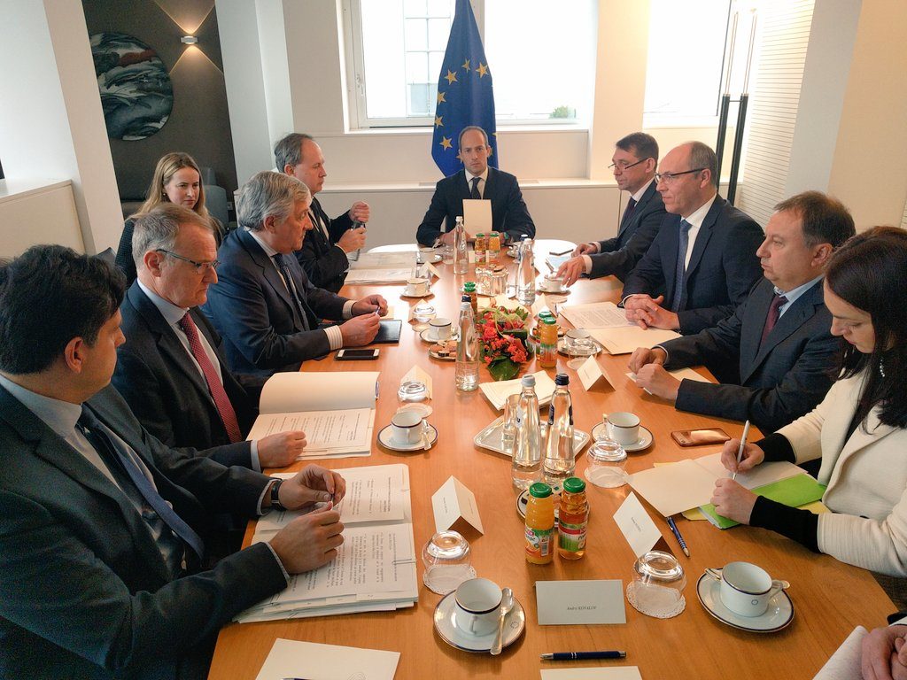 Парубій передав президенту Європарламенту звернення щодо російської агресії в Азовському морі