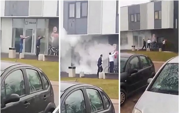 У Польщі підпалили поліцейський відділок “коктейлями Молотова”: подробиці нападу