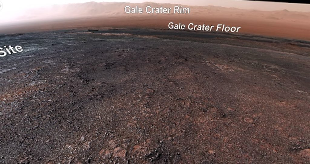 NASA оприлюднило відео-панораму Червоної планети, зняту марсоходом Curiosity