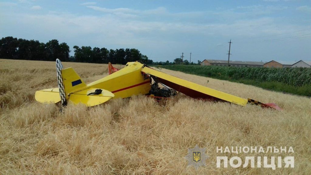 На Полтавщині впав літак: є загиблі та поранені