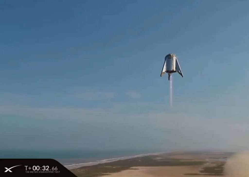 SpaceX провела успешные испытания прототипа Starhopper: ракету удалось поднять на 150 метров