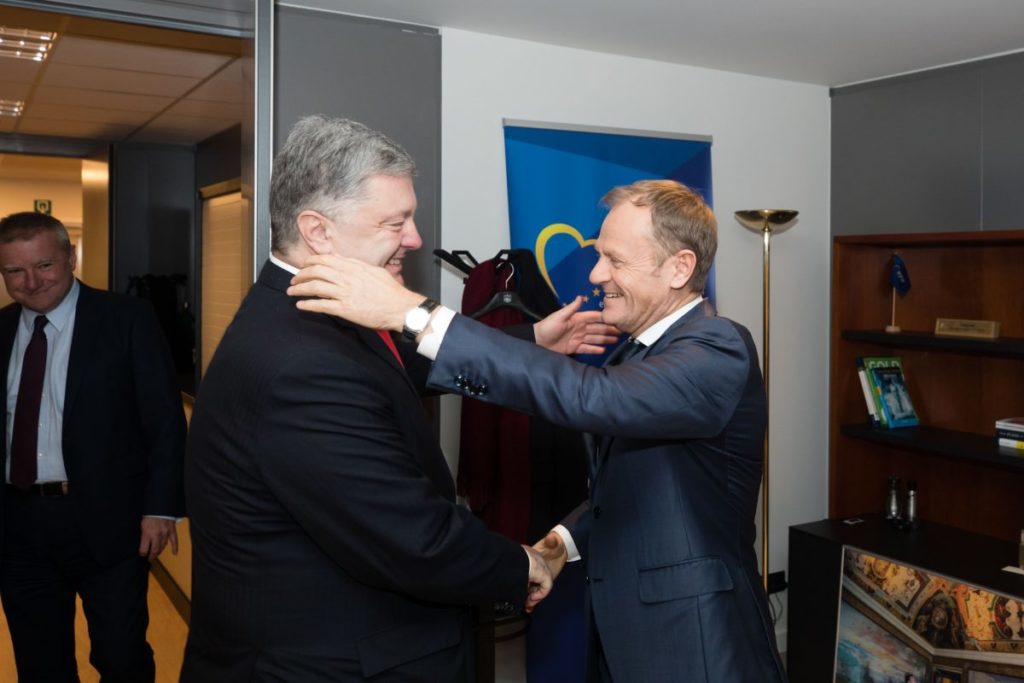 Петро Порошенко зустрівся з Дональдом Туском