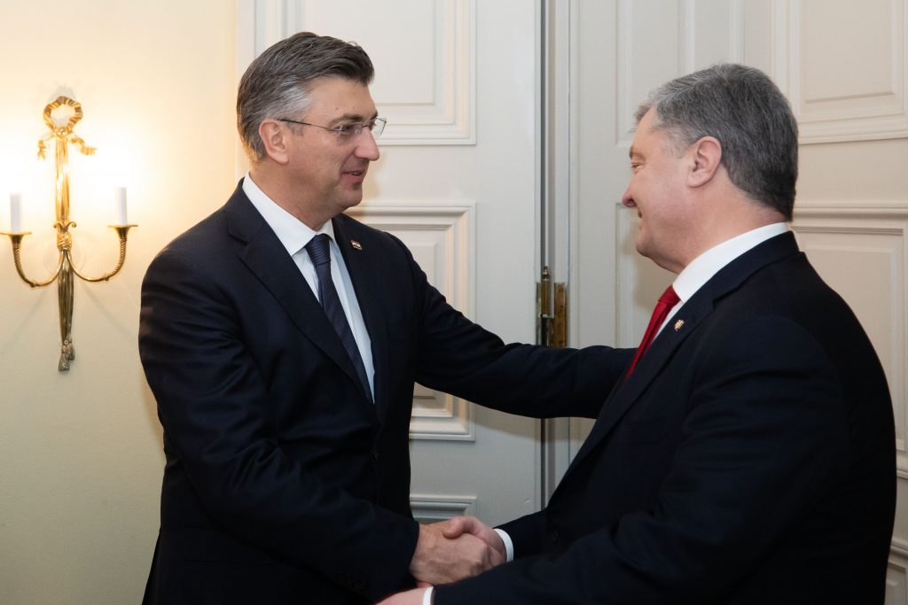 Петро Порошенко зустрівся з прем‘єрміністром Хорватії
