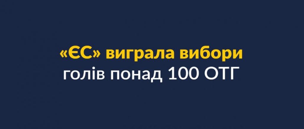 “Європейська Солідарність” перемагає на виборах голів понад 100 ОТГ