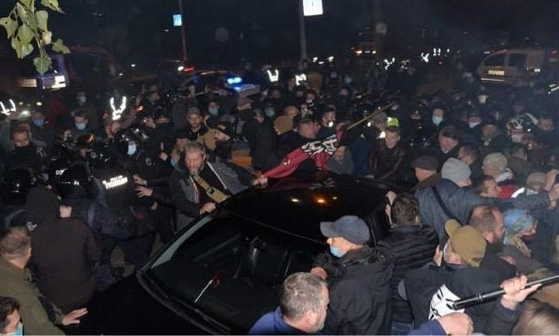 Розгін людей під Шевченківським судом: режим Зеленського перетворює Україну на Білорусь-2