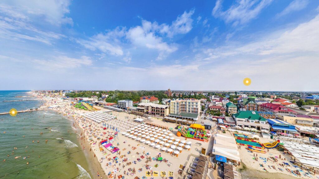 Бердянск, Железный Порт и Арабатскую Стрелку сфотографировали в 3D с высоты птичьего полета