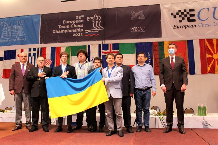 Чоловіча збірна України перемогла на командному чемпіонаті Європи з шахів