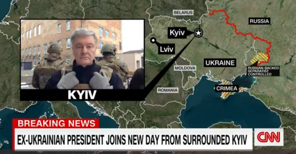 Порошенко в ефірі CNN закликав Захід запровадити ембарго на російську нафту і газ