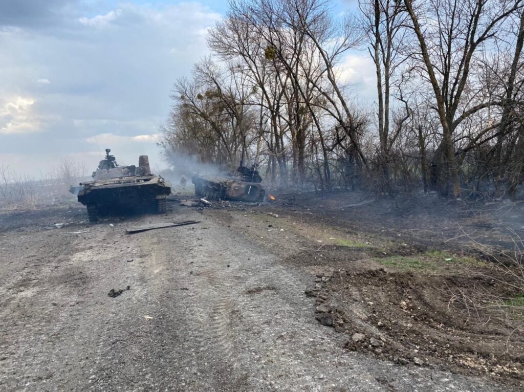 Українська бригада “Холодний Яр” розбила чергову колону ворожої техніки
