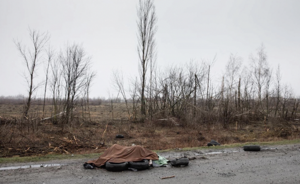 Неподалік Києва знаходять тіла цивільних, яких росіяни намагались спалити