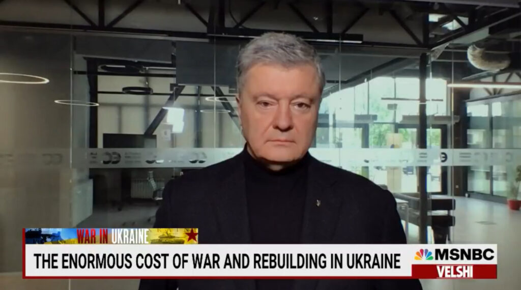 Порошенко в ефірі американського телеканалу закликав включити в Ленд-ліз системи протиповітряної оборони та винищувачі