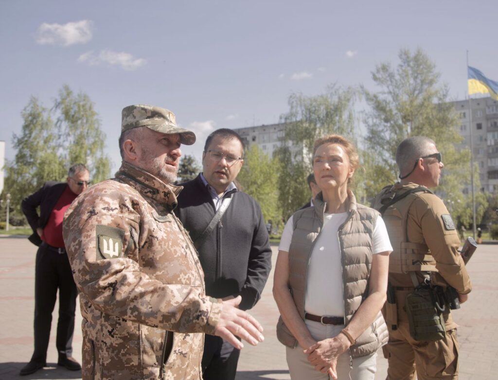 Генсек Ради Європи відвідала зруйновані російськими військами Бородянку та Ірпінь