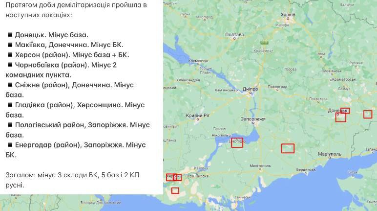 Українські захисники за день знищили два командні пункти та п’ять баз військ РФ
