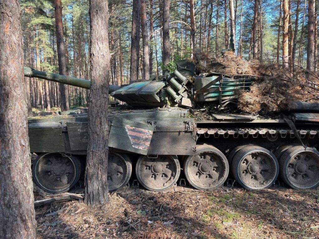 Нацгвардійці захопили російський танк під звільненим Лиманом