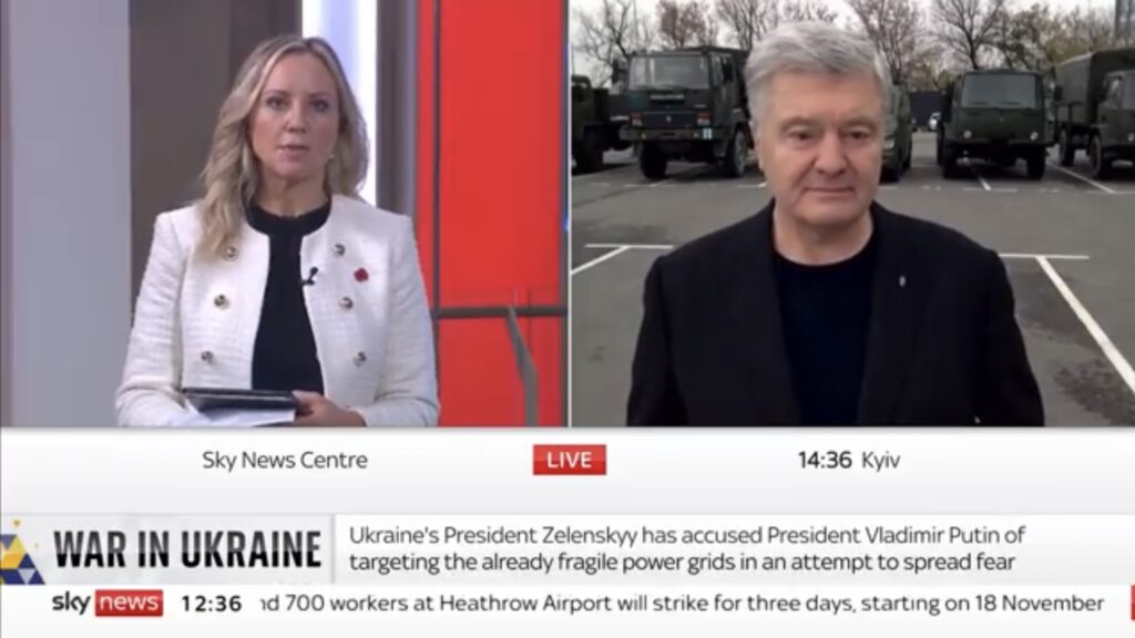 Примусова депортація українців з Херсонщини, про яку заявив путін, це геноцид – Порошенко в ефірі Sky News