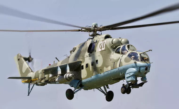 Український військовий на Донеччині знищив російський ударний вертоліт МІ-24