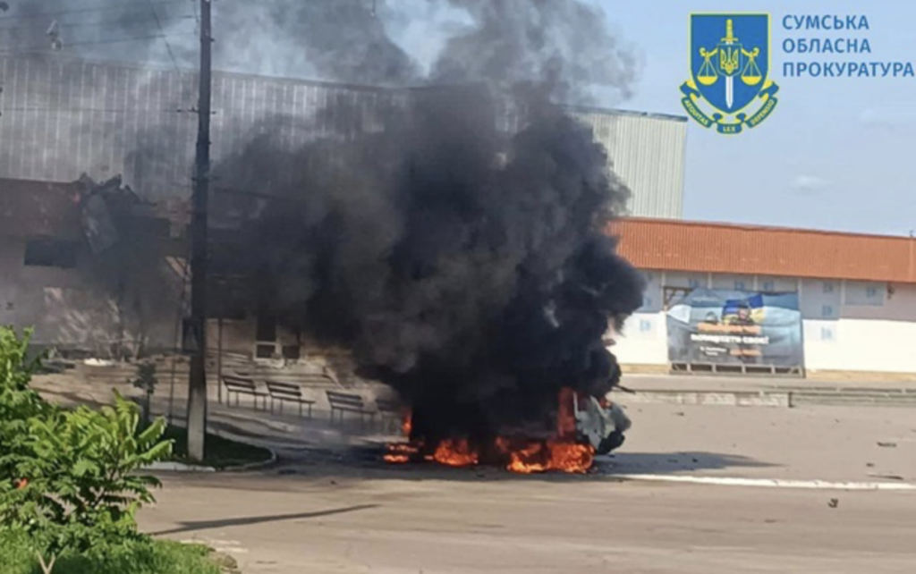 На Сумщині авто енергетиків потрапило під обстріл ворога, є поранені
