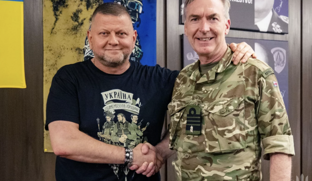 Залужний провів зустріч із начальником Штабу оборони Великої Британії