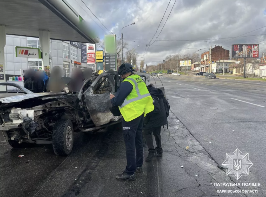 У Харкові на АЗС вибухнула автівка