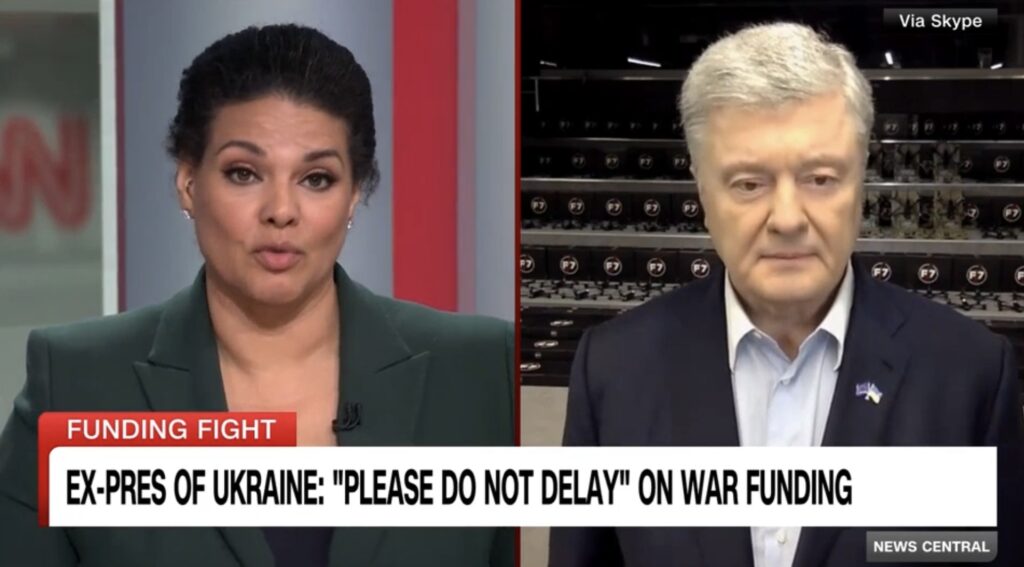 Порошенко на CNN: не зволікайте з допомогою Україні, бо потім витратите на війну з путіним вдесятеро більше