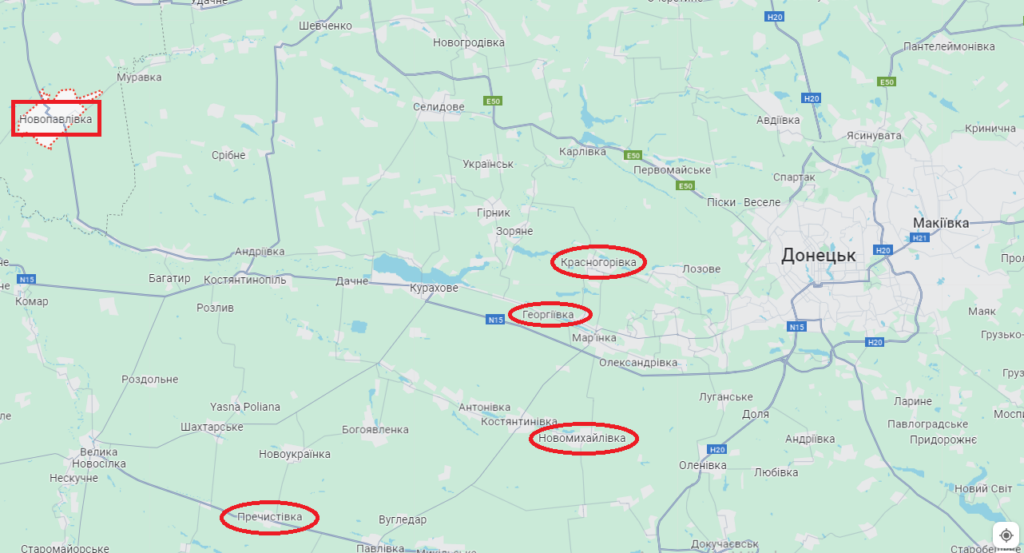 Россияне давят на шести направлениях: на Новопавловском отражены 34 атаки, еще 22 – на Авдеевском – Генштаб