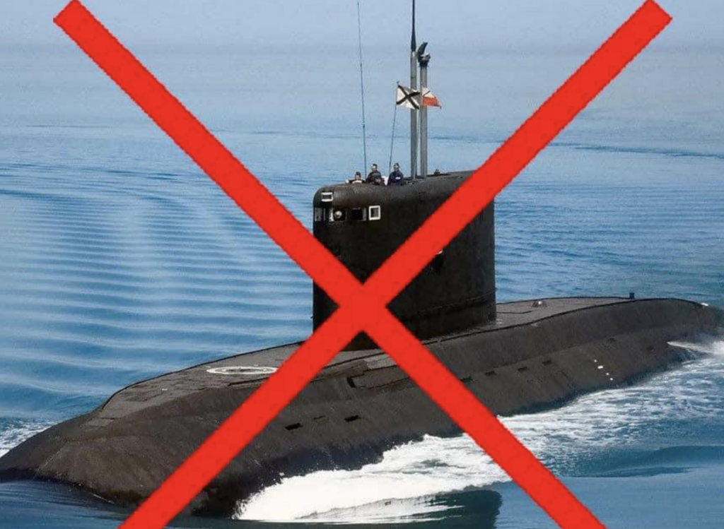ЗСУ потопили підводний човен “Ростов-на-Дону” під час ранкової атаки по Криму – Генштаб
