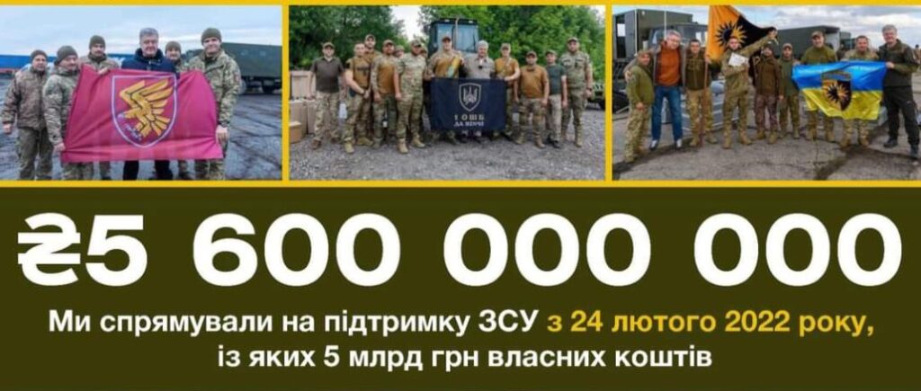 Фонд Порошенка передав ЗСУ техніки та обладнання на 5,6 мільярда гривень: що саме отримали військові