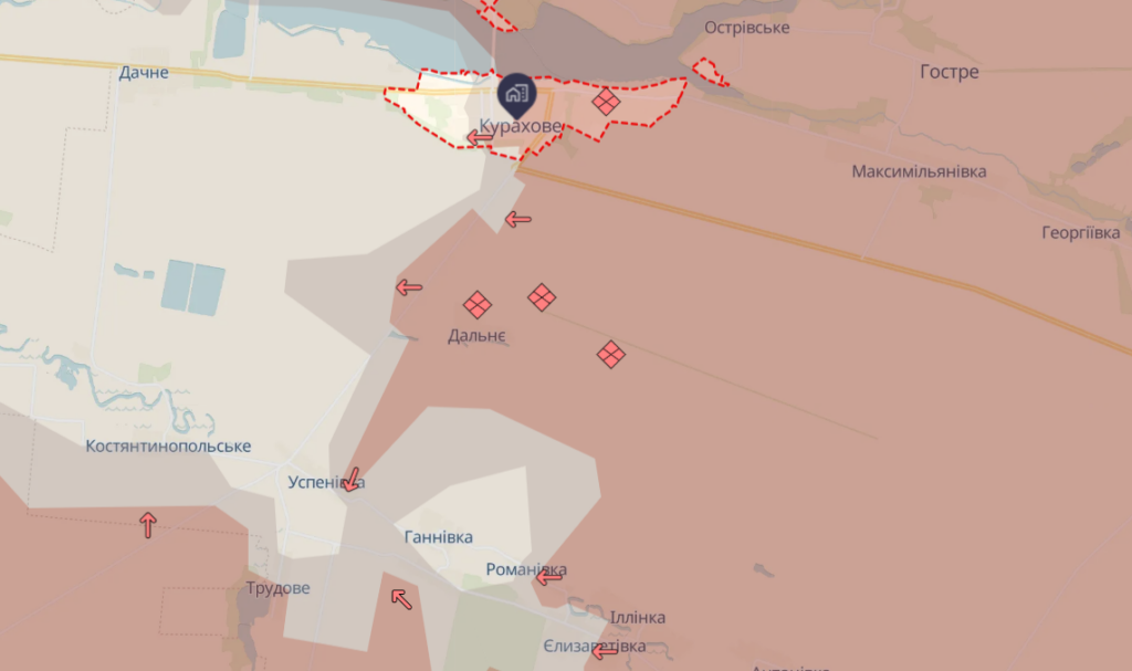 Росіяни захопили Зорю та просунулись у Кураховому і ще чотирьох населених пунктах – DeepState