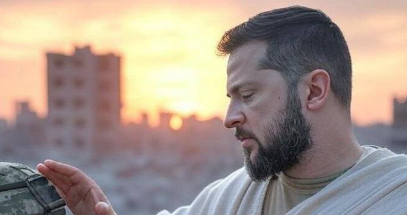 “Потужний” конкурент Христа: у соцмережах висміяли історію про зцілення Зеленським пораненого бійця