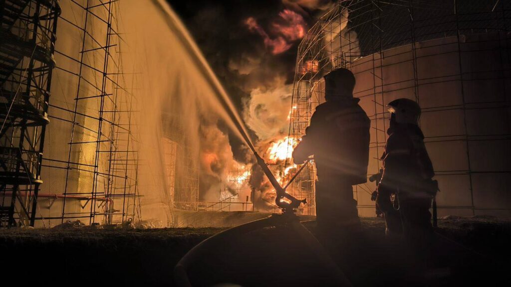 Ukrainian defense forces struck an oil terminal, ships, and warehouses of the occupiers.