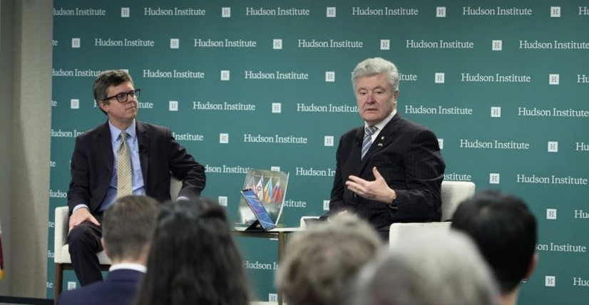 Порошенко в Hudson Institute: нам потрібен мир через силу, бо мир через слабкість – це капітуляція
