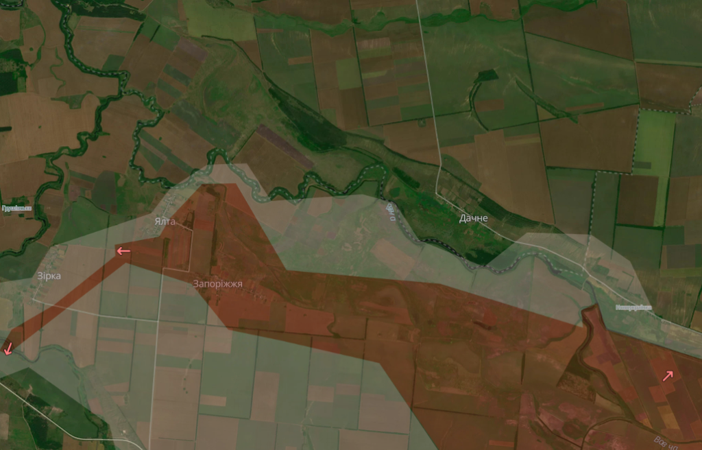 DeepState first designated the territory of Dnipropetrovsk region as a “gray zone”: the Armed Forces of Ukraine announced the absence of fighting