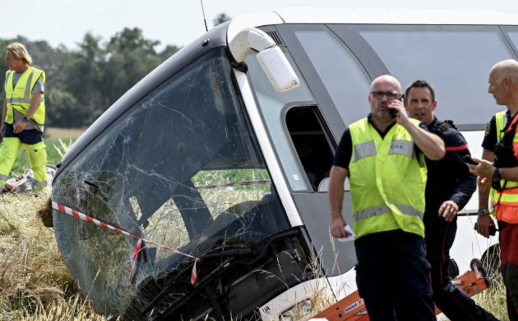 Bus Accident in France Leaves Ukrainian Children Among the Dead and Injured