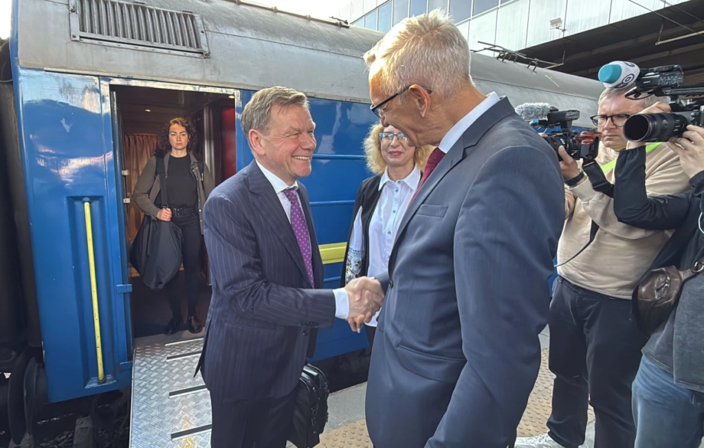 For the first time since his appointment: German Foreign Minister Johann Wadeful arrived in Kyiv